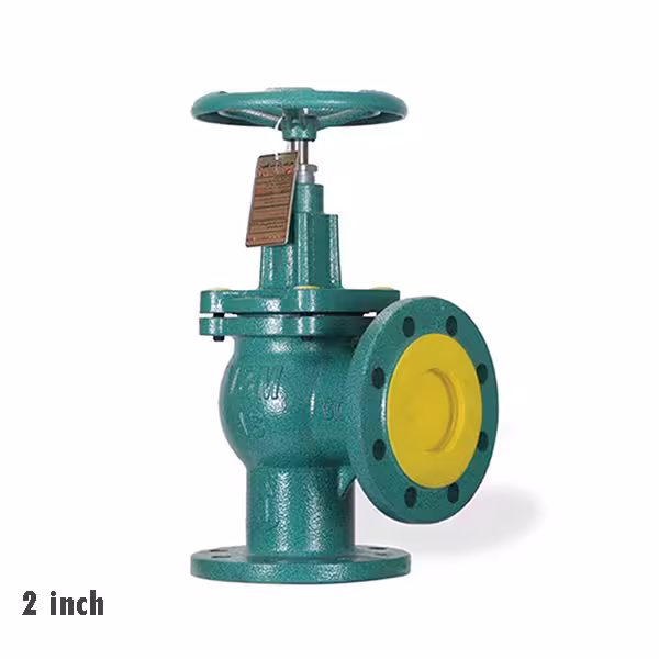 شیر فلکه وگ امید گلستان سوزنی زبانه استیل 90 درجه PN16 2 inch