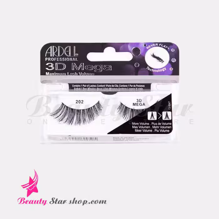مژه مصنوعی سه بعدی مگا آردل مدل 202