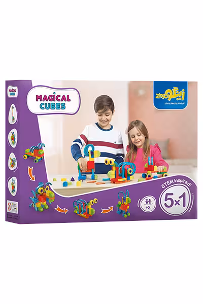 اسباب بازی زینگو مدل مکعب جادوی 58 قطعه