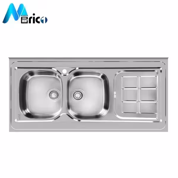 سینک اخوان کد 148new روکار دو لگنه