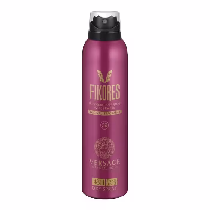 اسپری بدن زنانه فیکورس مدل ورساچه کریستال نویر 200ml