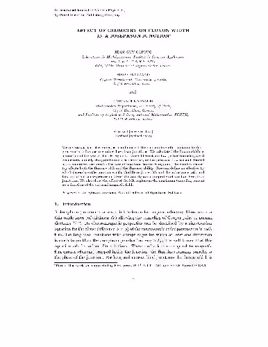 خرید و دانلود نسخه کامل کتاب Effect Of Geometry On Fluxon Width In A Josephson Junction