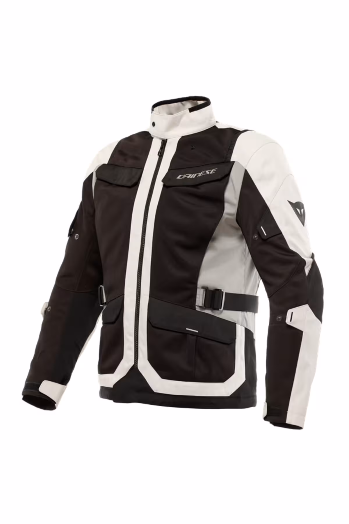 کاپشن موتورسوار مردانه و زنانه موتور کت نساجی خاکستری سیاه کویر داینس Dainese