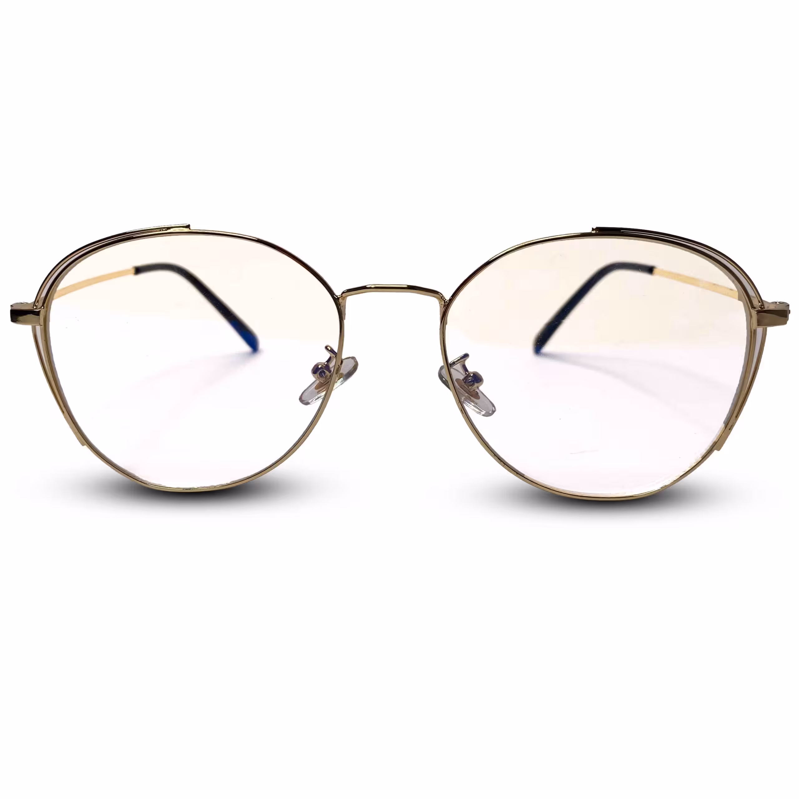 عینک طبی طلایی طرح دار برند لاگوست b143 اورجینال