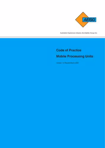 خرید و دانلود نسخه کامل کتاب Code of Practice. Mobile Processing Units