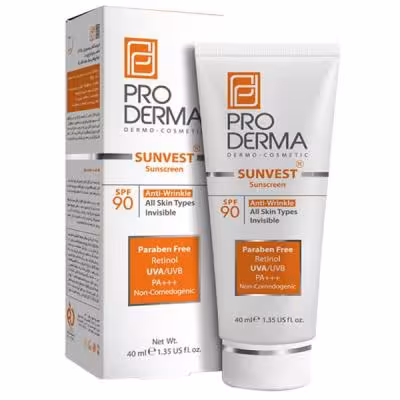 ضد آفتاب پرودرما PRO DERMA حاوی کرم پودر با SPF 90