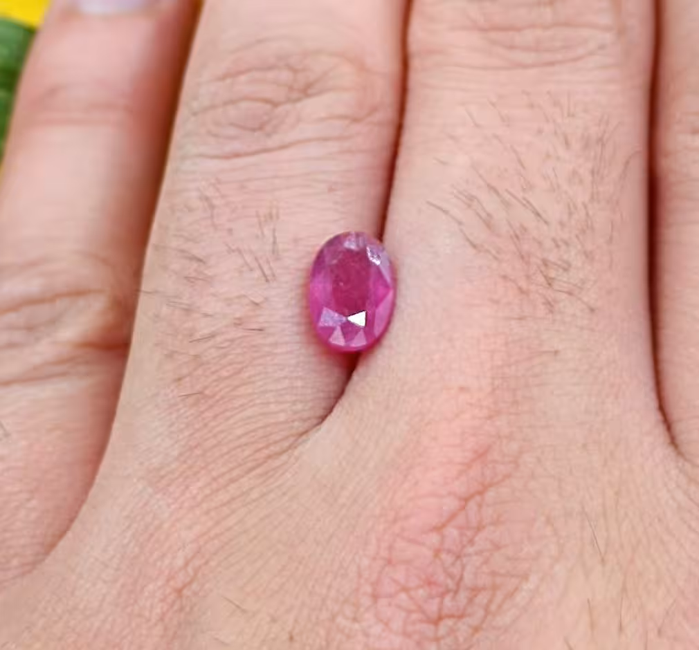 نگین یاقوت سرخ طبیعی آفریقایی کد 11947