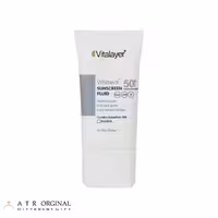 فلوئید ضدآفتاب بی‌رنگ ویتالیر SPF50 مدل Whitevit