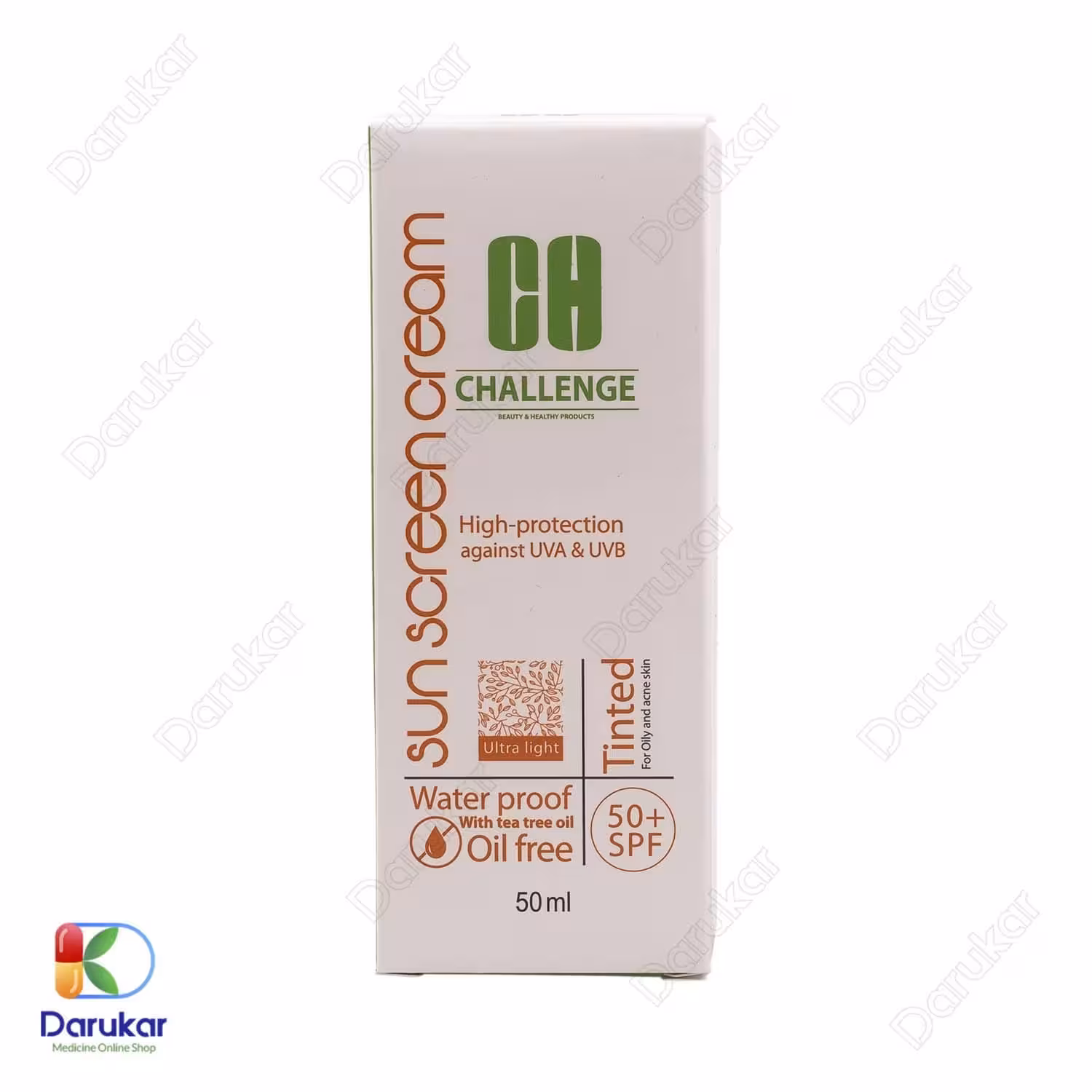 کرم ضد آفتاب پوست های چرب و جوش دار چلنج SPF50