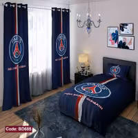 پرده پانچی مخمل چاپی پسرانه کد BD 685