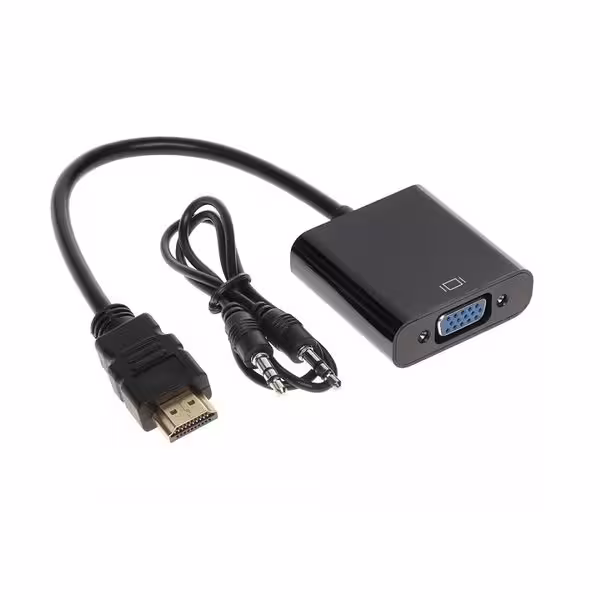 مبدل HDMI به VGA به همراه کابل صدا