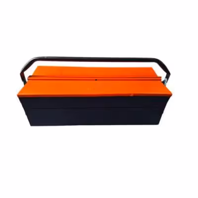 جعبه ابزار فلزی 50 سانت 2 طبقه تبریز ابزار غفاری مدل 502