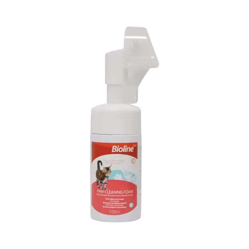 فوم تمیز کننده پنجه گربه برند Bioline بایولاین 100 میلی