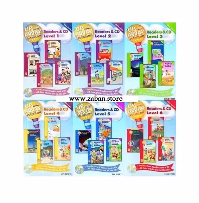 مجموعه 24 جلدی داستان کودکان آپ اند اوی این انگلیش Up and Away in English Readers
