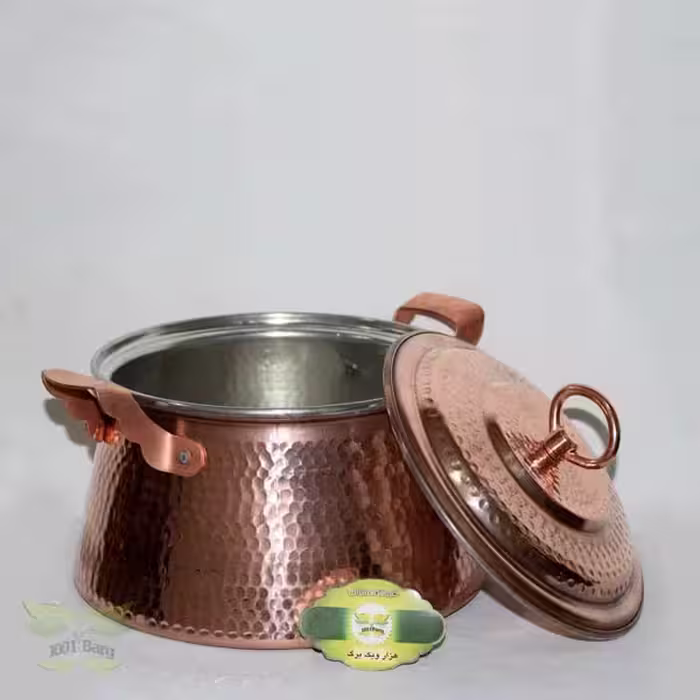 قابلمه مسی راسته با قطر 17 سانتی متر