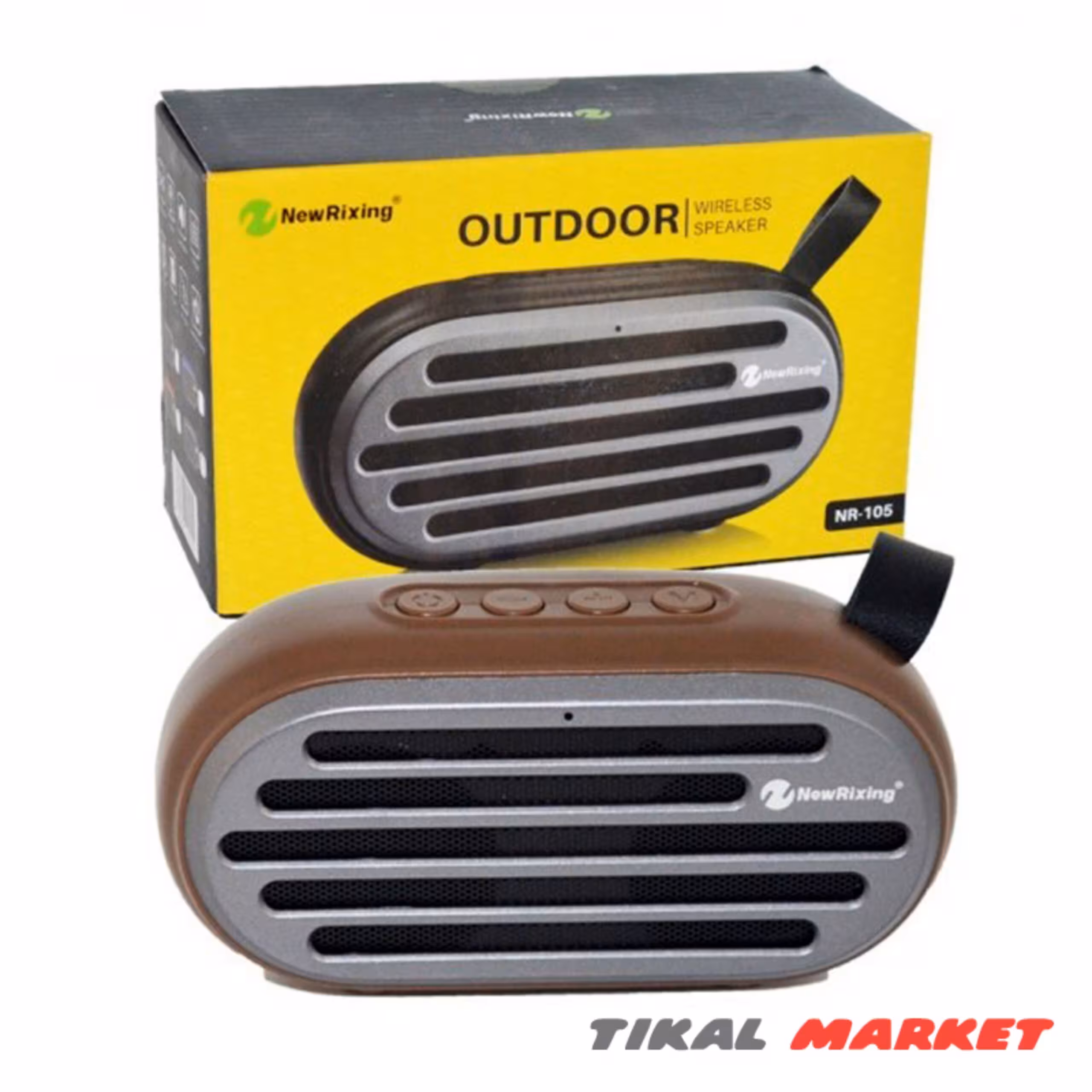 اسپیکر بلوتوثی قابل حمل نیوریکسینگ مدل NR-105 رنگ نسکافه ای کد2785