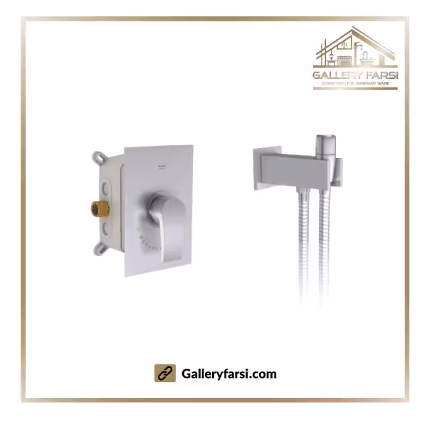 شیر توکار توالت شودر مدل رومر پلاس کروم