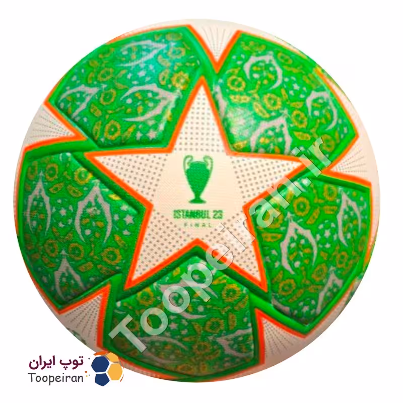 توپ فوتبال طرح فینال چمپیونزلیگ استانبول سایز5|سبز