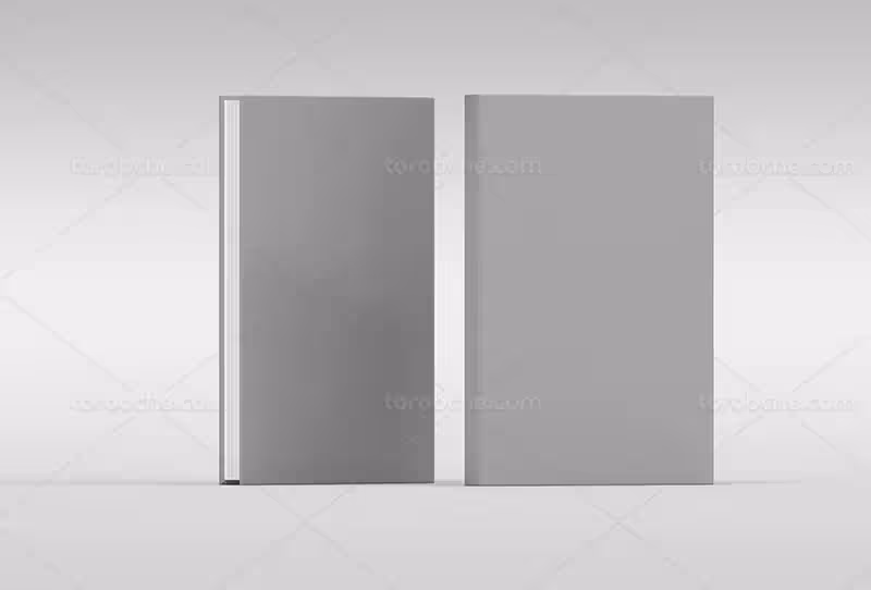 طرح موکاپ کتاب ایستاده | گرافیک با طعم تربچه