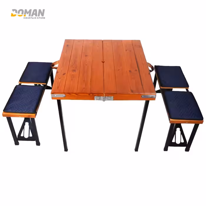 میز کمپینگ چوبی میز نیمکت کمپینگ هستی پلاست HASTI PLASTمدل: آرمان ARMAN