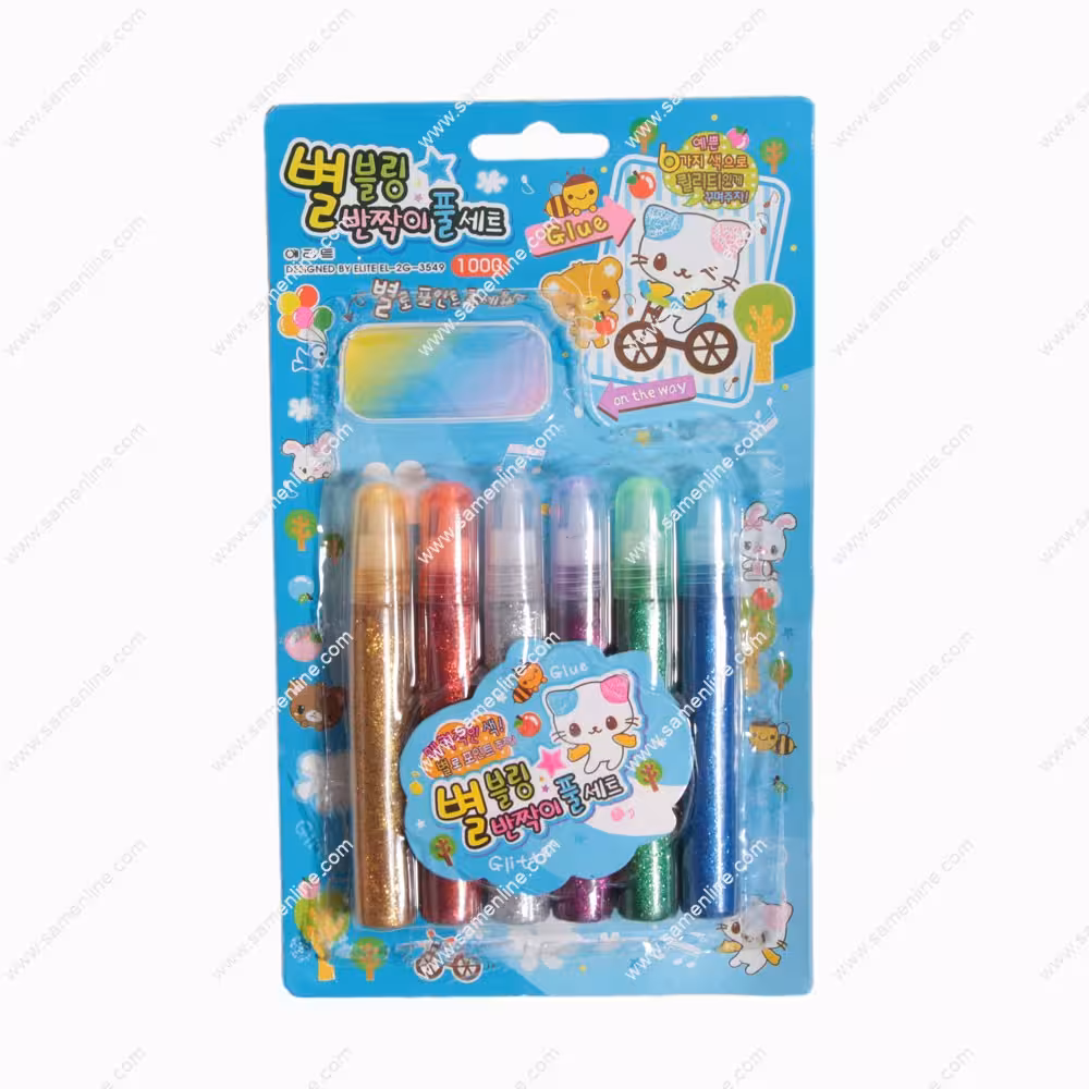 چسب اکلیلی 6 رنگ مدل 2G-3549