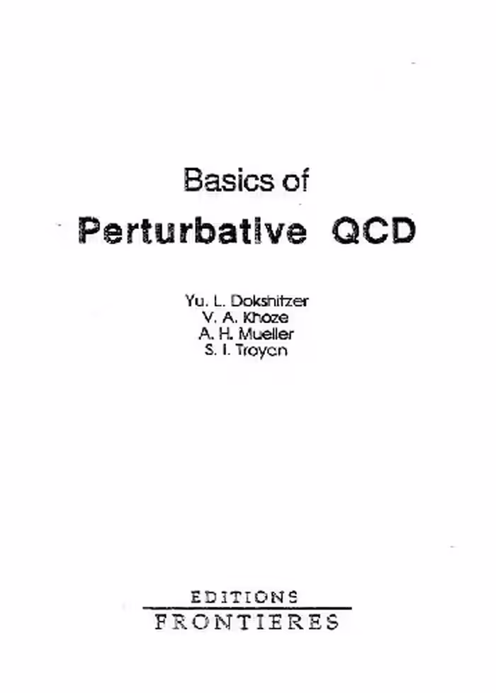 خرید و دانلود نسخه کامل کتاب Basics of perturbative QCD
