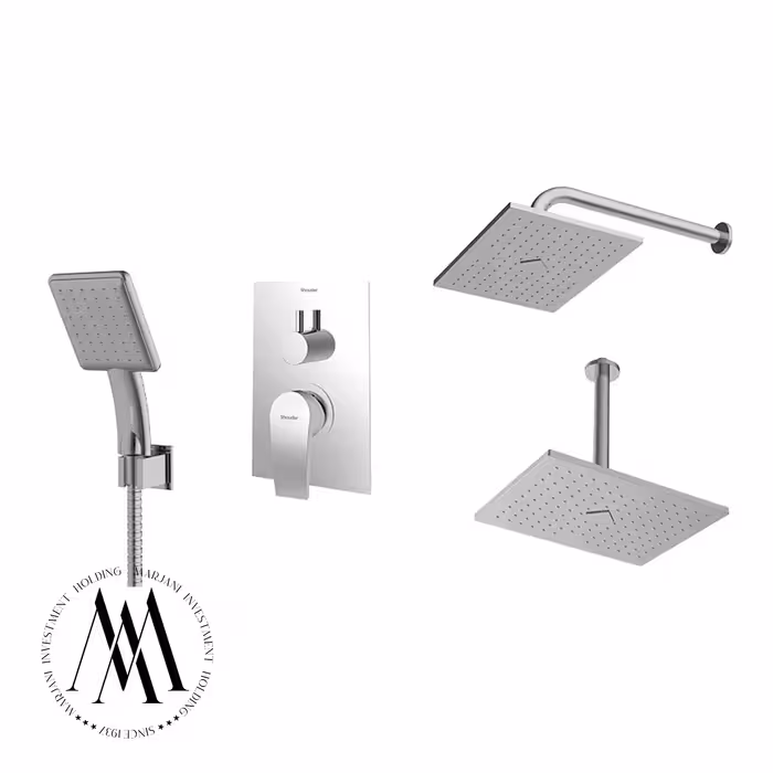 شیر حمام توکار شودر مدل رومرپلاس ABS تیپ 3 (کروم)