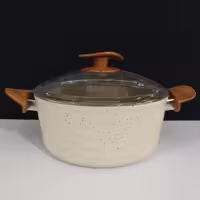 قابلمه گرانیتی سایز 32 برند EVIZ مدل سوئینگ (کرم)
