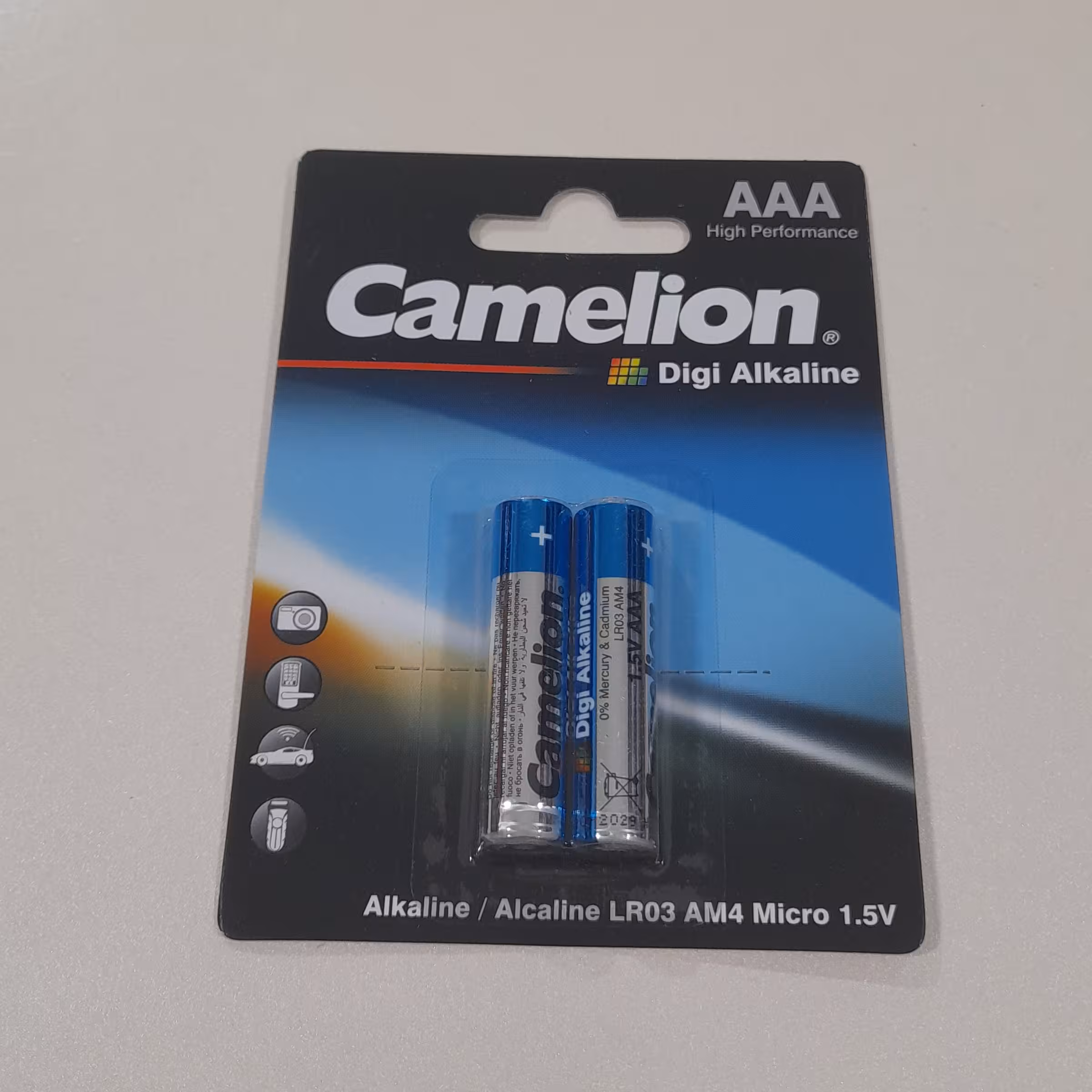 باتری  نیم قلمی آلکالاین کملیون Camelion AAA باطری نیم قلم اورجینال آلکاین Alkaline اصلی  2 عددی کیفیت عالی 1.5 ولت 1.5V