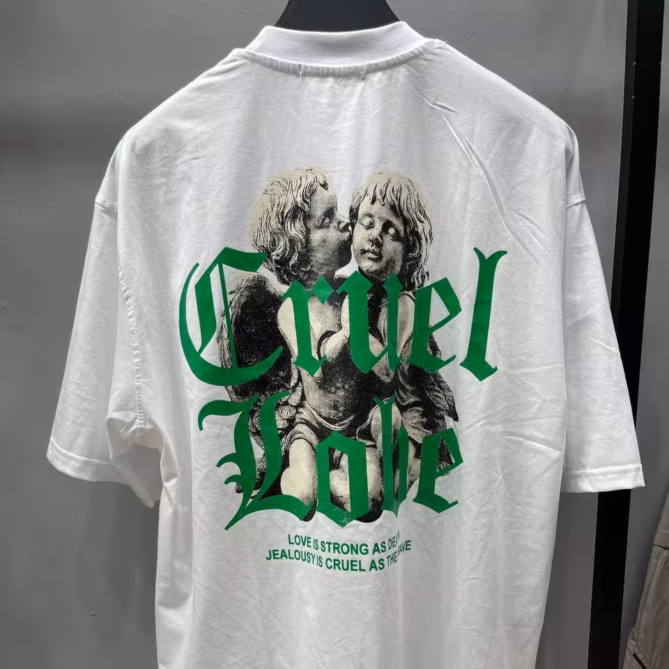 تیشرت پشت چاپ در دو رنگ