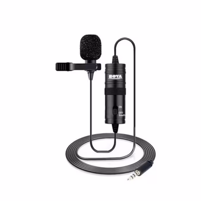 میکروفن یقه ای بویا BOYA Microphone BY-M1 Lavalier Microphone
