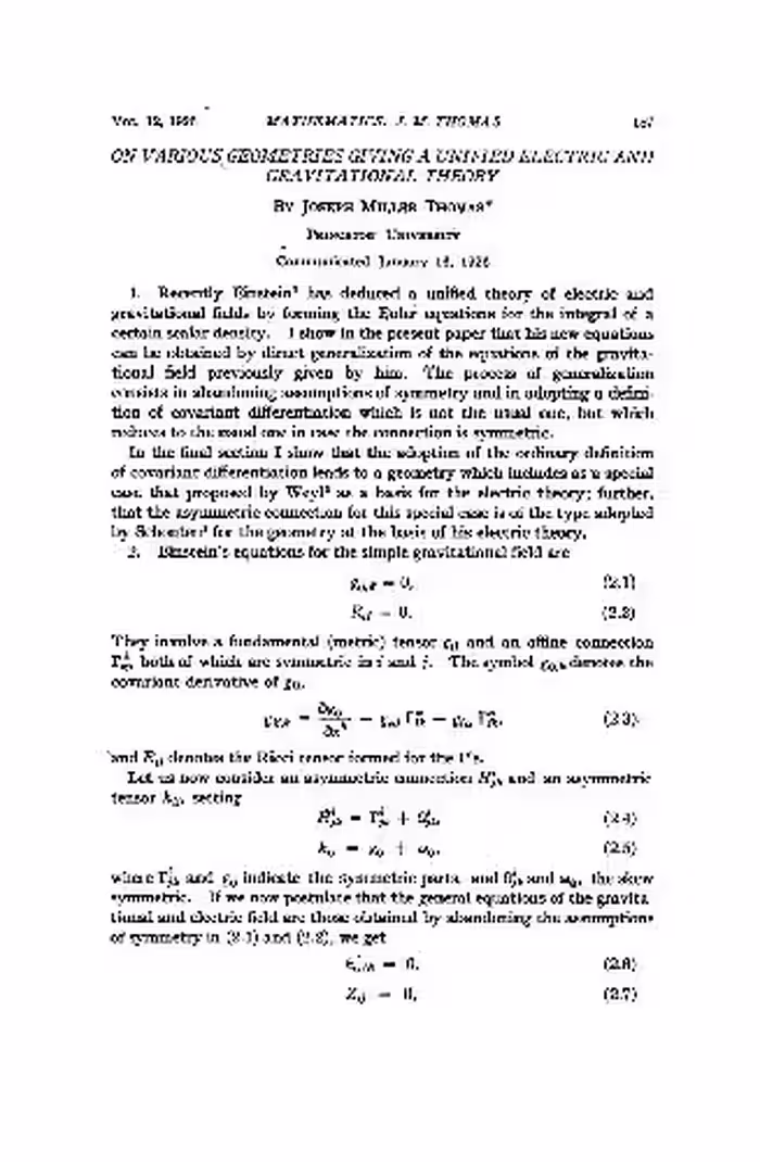 خرید و دانلود نسخه کامل کتاب On Various Geometries Giving a Unified Electric and Gravitational Theory