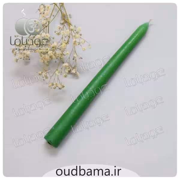 شمع قلمی سبز 20 سانتیمتر