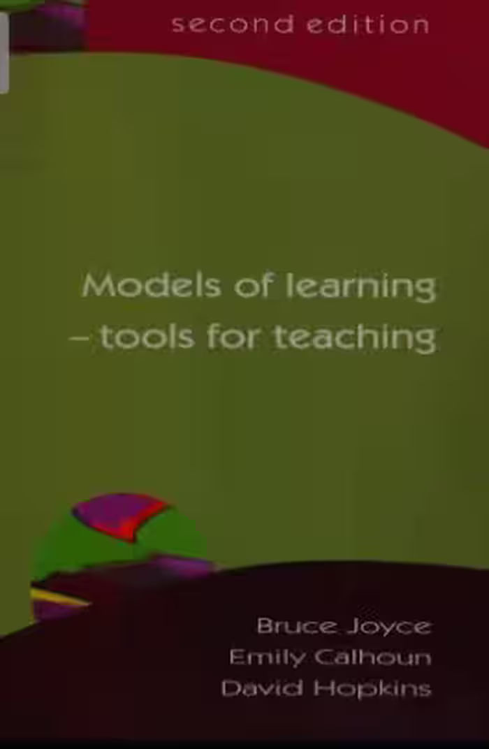 خرید و دانلود نسخه کامل کتاب Models of learning :tools for teaching (2nd Edition) - Pdf