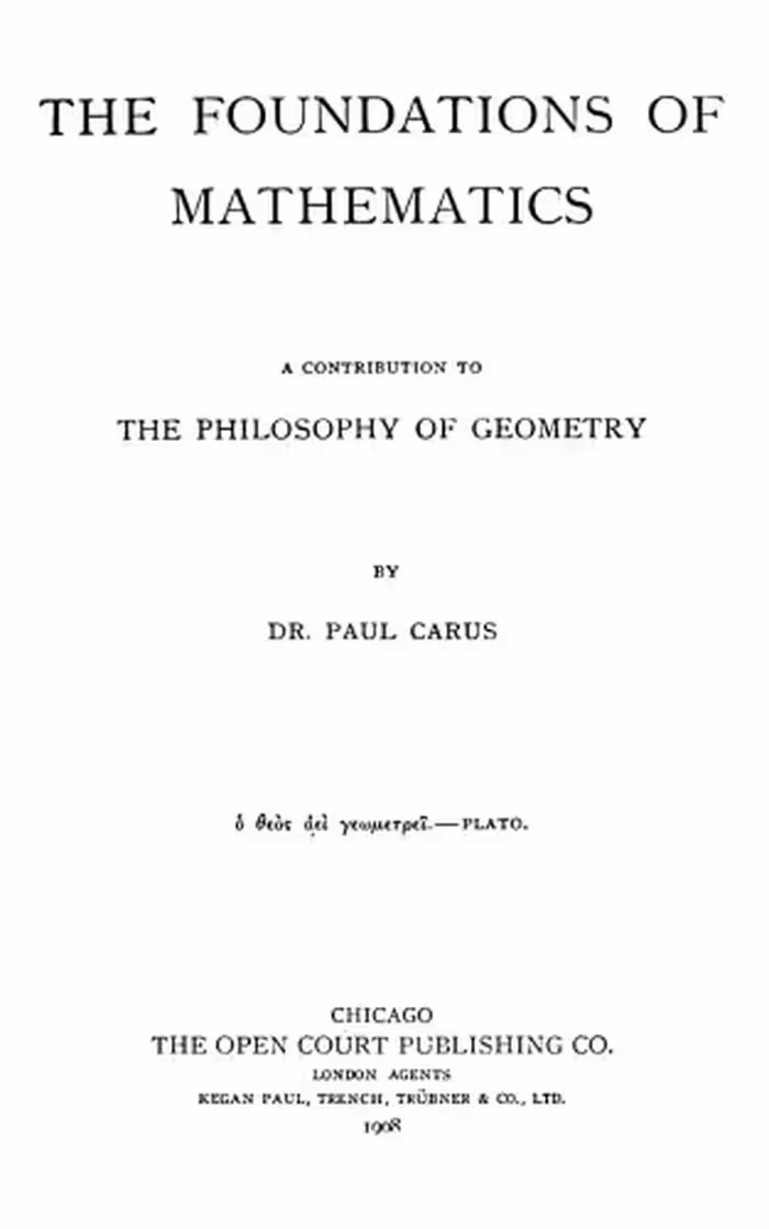 خرید و دانلود نسخه کامل کتاب The Foundations of Mathematics; A Contribution to the Philosophy of Geometry