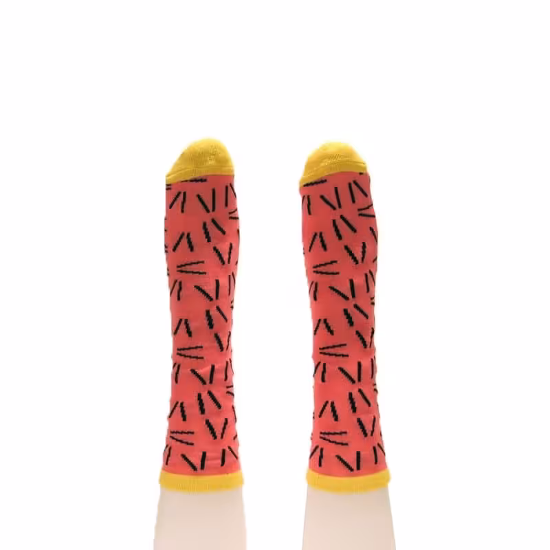 جوراب Bro Style مدل Crazy صورتی