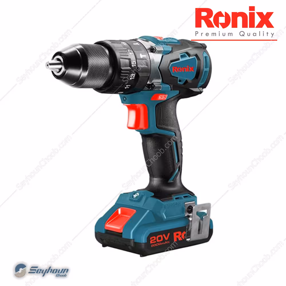 کیت دریل پیچ گوشتی شارژی لیتیومی 20 ولت رونیکس مدل Ronix 8905K