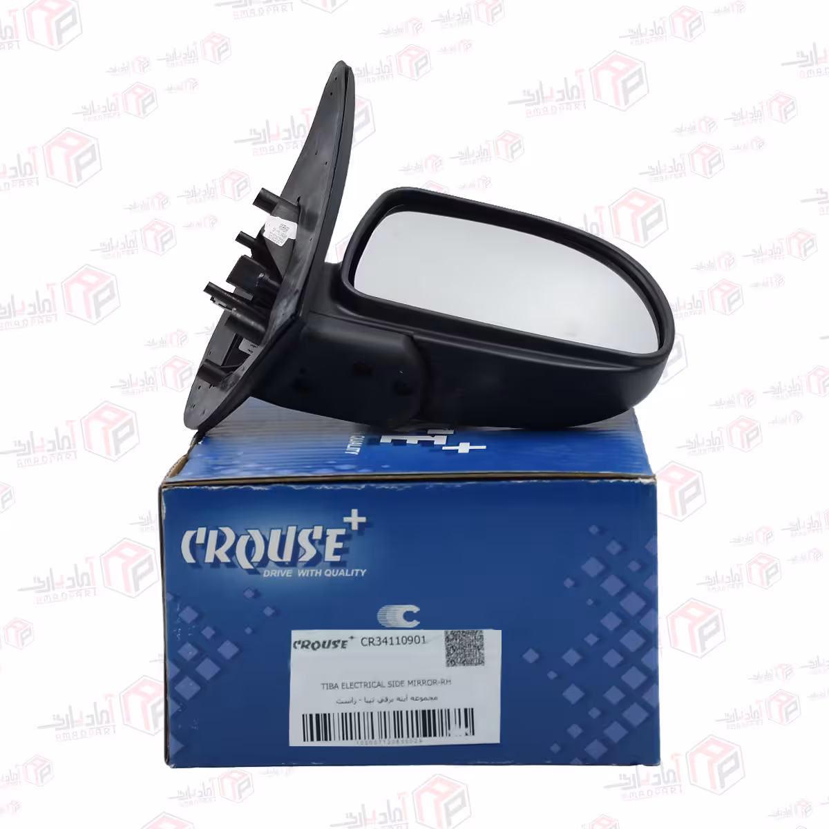 آینه بغل تیبا راست برقی کروز