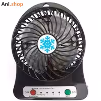 پنکه شارژی رومیزی رنگ بندی رندوم میباشد