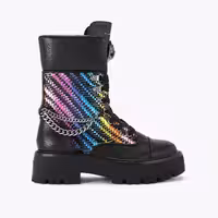 قیمت و خرید کفش چرم نیم بوت زنانه رنگی کرت گایگر مدل kensington combat boot اورجینال
