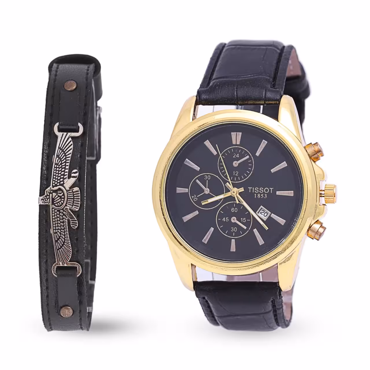 ست ساعت مچی و دستبند تیسوت Tissot مدل 754