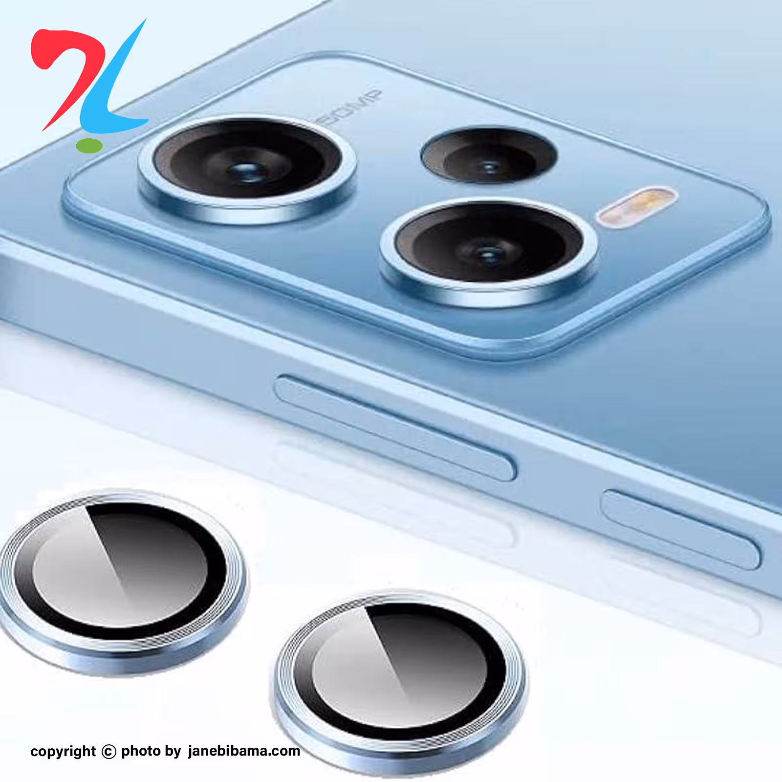 رینگ محافظ لنز دوربین گوشی شیائومی REDMI NOTE 13 PRO 4g - آبی