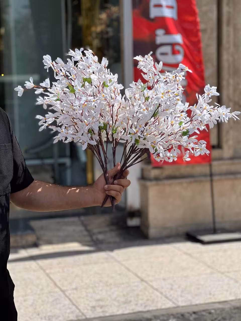 بوته شکوفه سفید