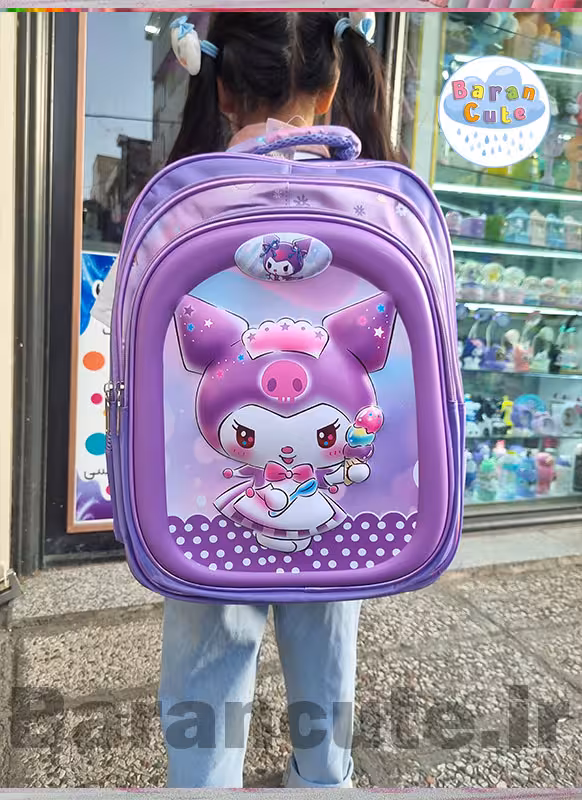 کیف و کوله پشتی مدرسه خارجی و وارداتی برجسته طرح کورومی 3