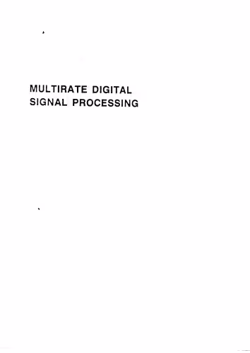 خرید و دانلود نسخه کامل کتاب Multirate Digital Signal Processing