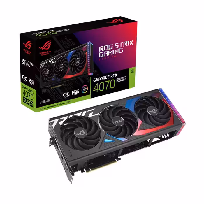 کارت گرافیک ایسوس ROG Strix GeForce RTX 4070 SUPER OC Edition 12GB