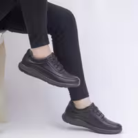 کفش چرم مردانه اسپرت کد SP242BK رنگ مشکی