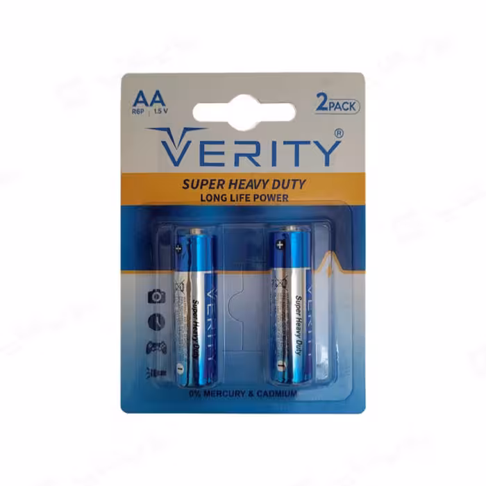 باتری قلمی وریتی مدل R6P-S Super Heavy Duty بسته دو عددی