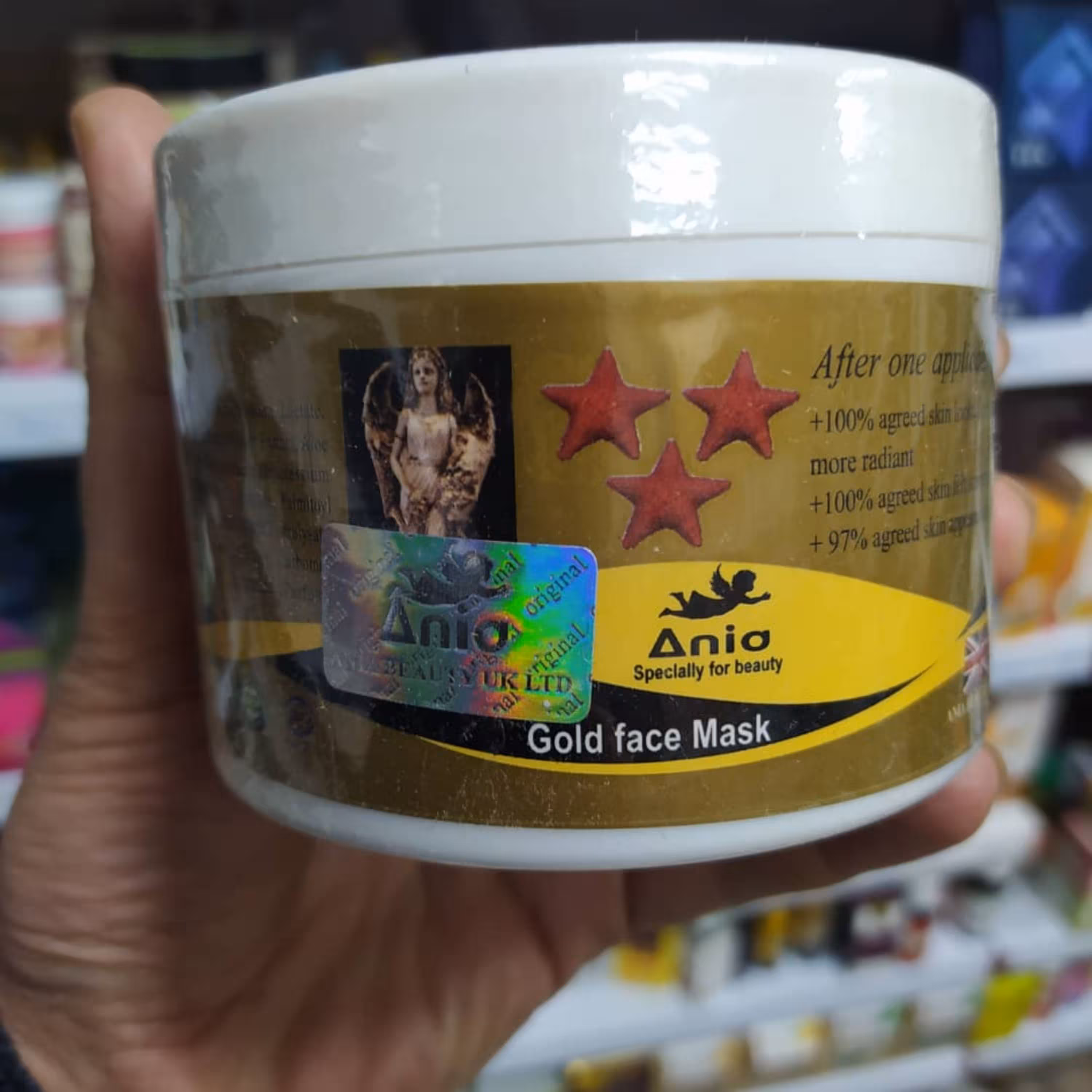 ماسک طلا ستاره دریایی ماسک صورت