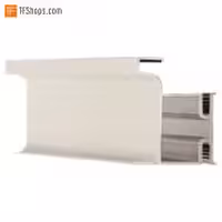 پروفیل دستگیره مخفی L فرم کمدی فانتونی  مدل L092                     سایز 2.4 متر   سفید پودری